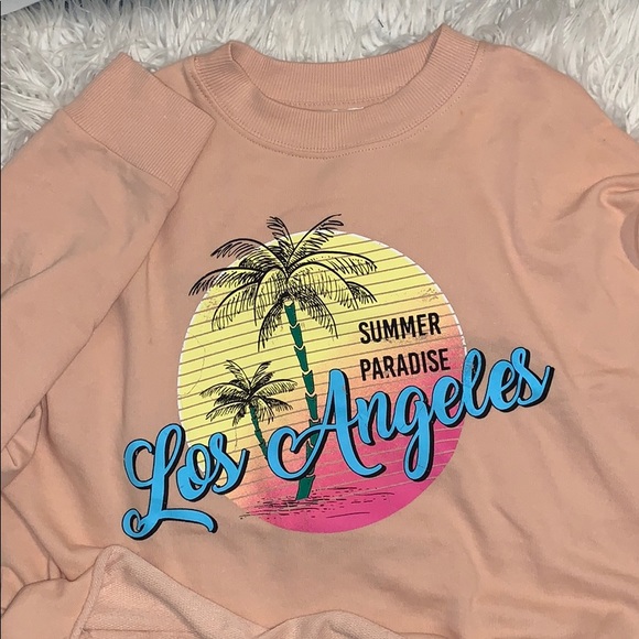 Graphic Crop Sweatshirt - Picture 1 of 5